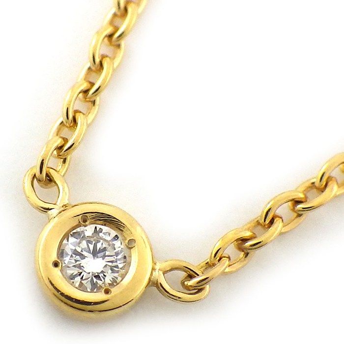 Dior Necklace Mimiwi 1 Point Diamond 18k Yellow Gold