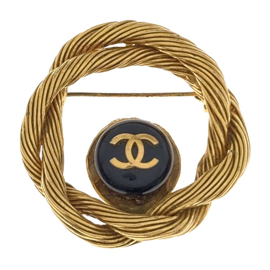 Chanel CC Logo Brooch Metal