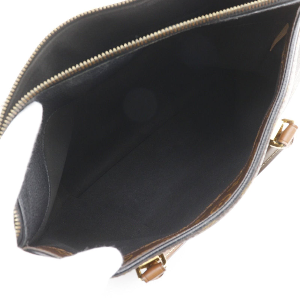 Louis Vuitton Pallas MM 2-Way Shoulder Monogram Canvas Noir Brown Black Handbag — view 6