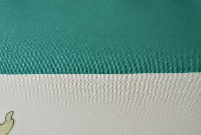 Gucci Scarf Vintage Silk Tropical Fish Motif Green White — view 7