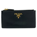 Prada Coin Case Black Fragment Leather