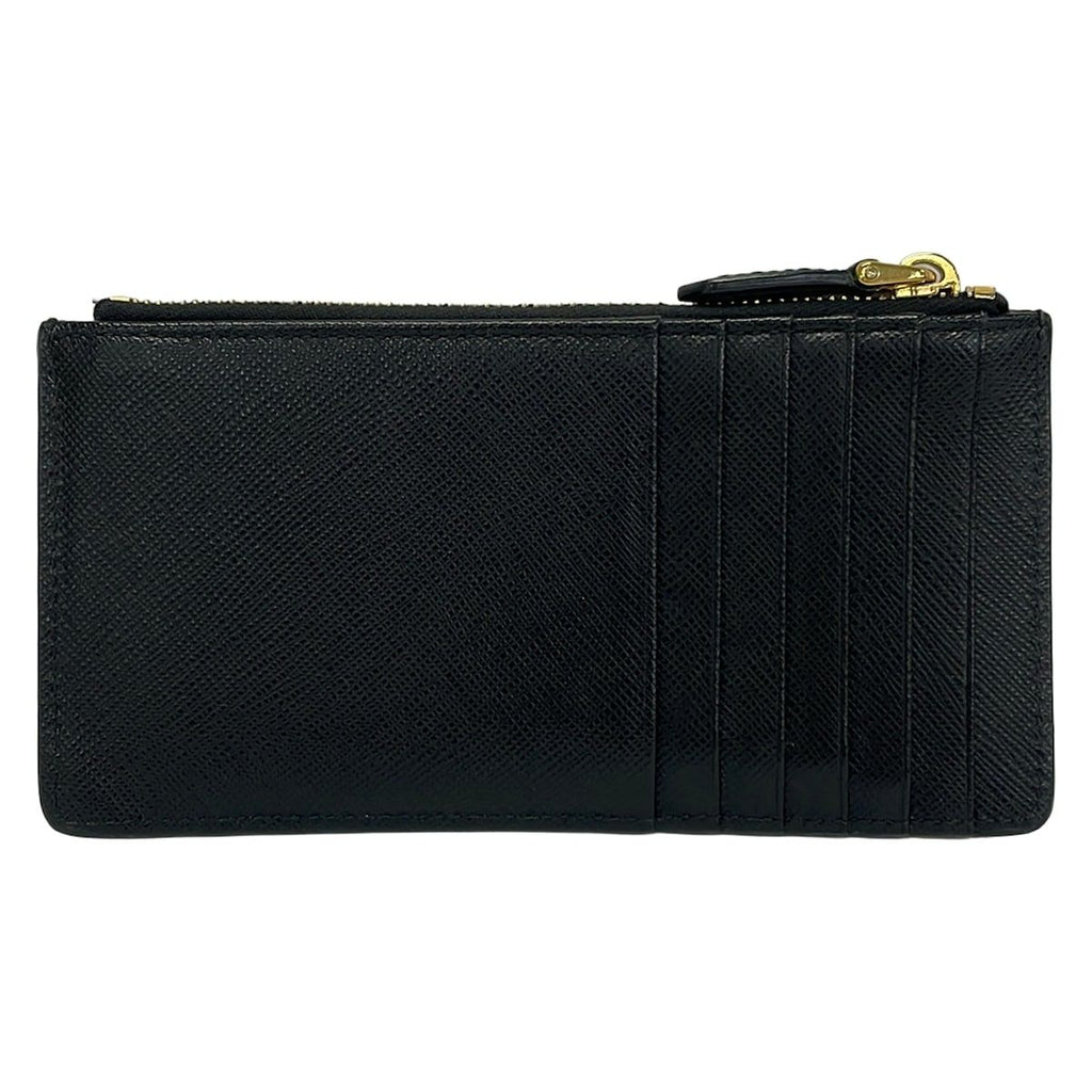 Prada Coin Case Black Fragment Leather — view 2