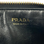 Prada Coin Case Black Fragment Leather — view 4