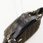 Fendi Zucca Nylon Canvas Brown Tote — view 5