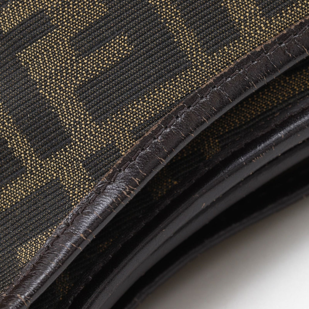 Fendi Zucca Nylon Canvas Brown Tote — view 8