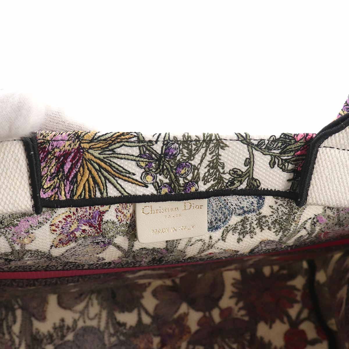 Dior Book Tote Canvas White Multicolor — view 7