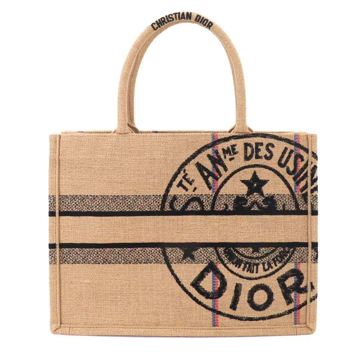 Dior Union Motif Book Tote Jute — view 2