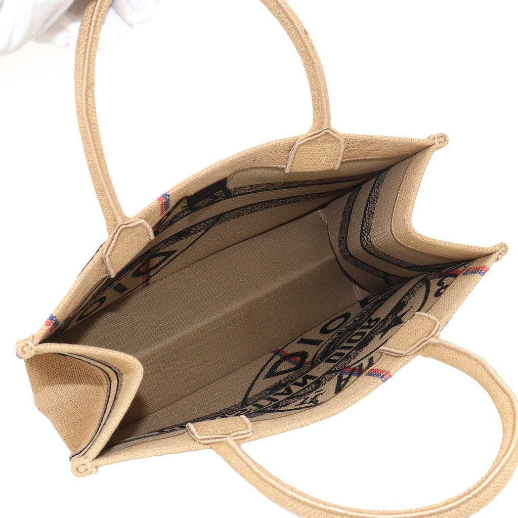 Dior Union Motif Book Tote Jute — view 6