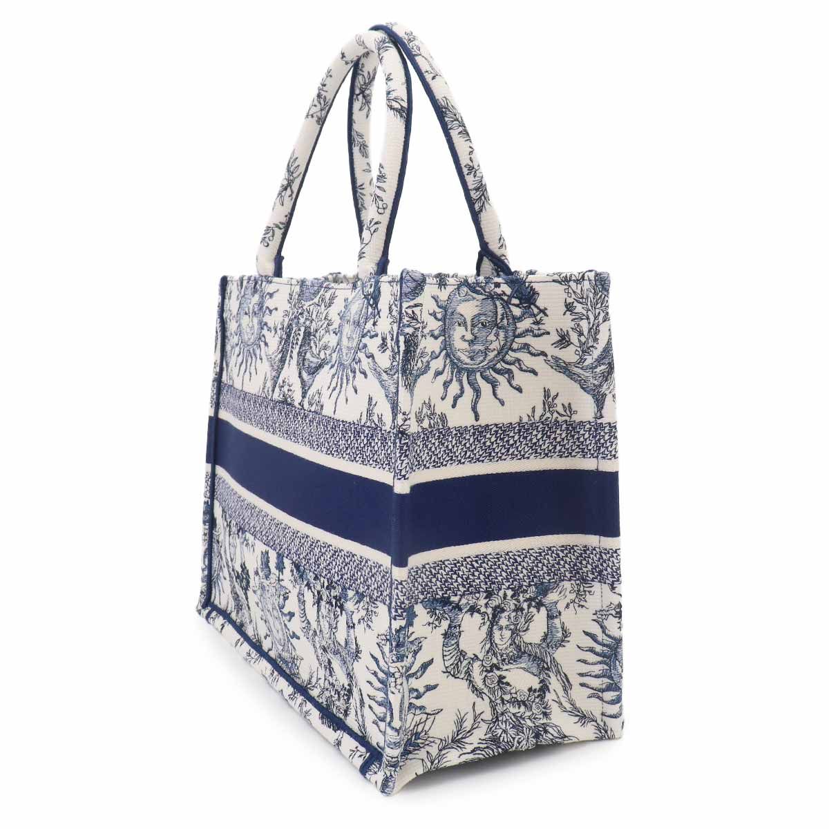 Dior Book Tote Canvas White Blue — view 3