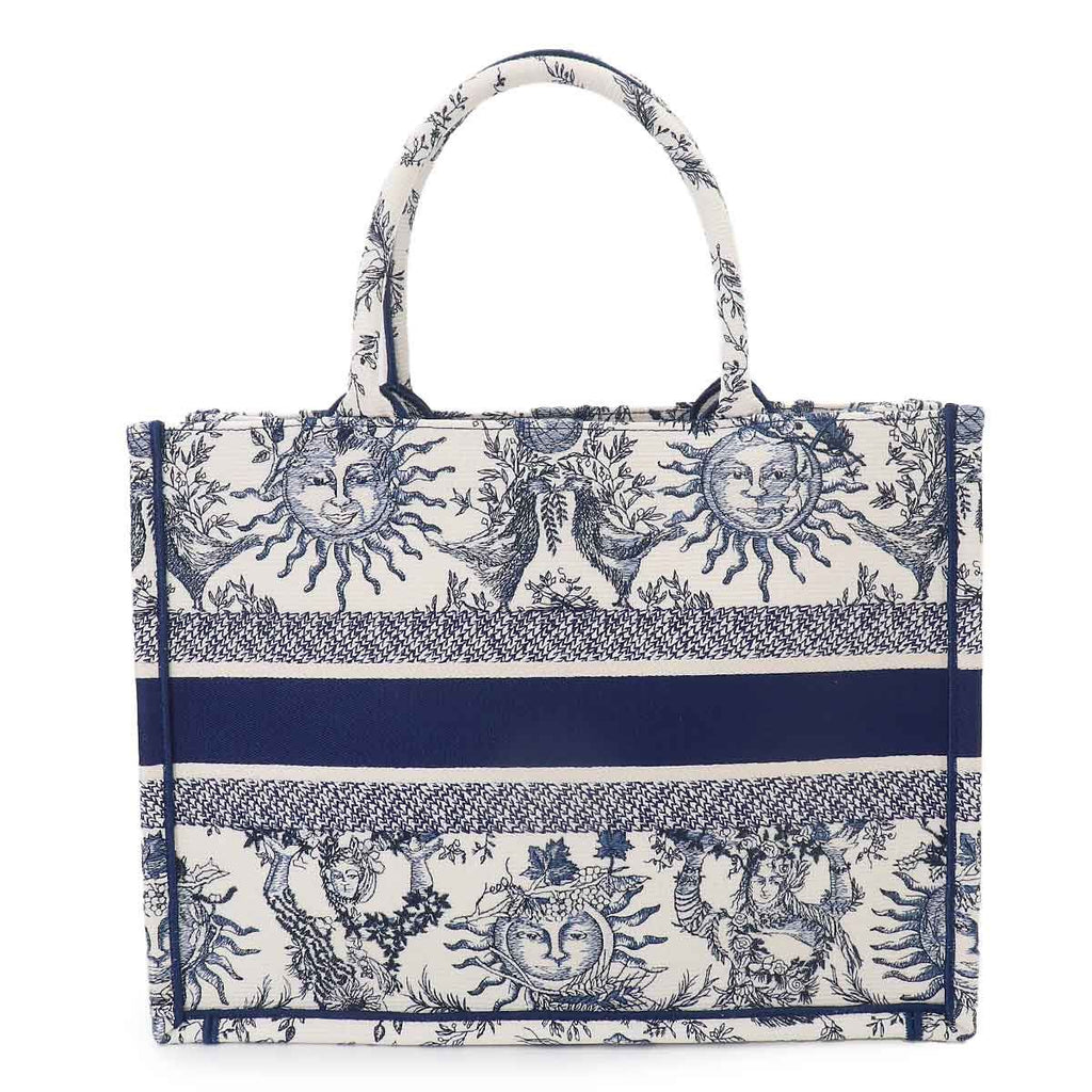Dior Book Tote Canvas White Blue — view 2