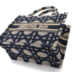 Dior Macro Cannage Book Tote Small Canvas — view 8