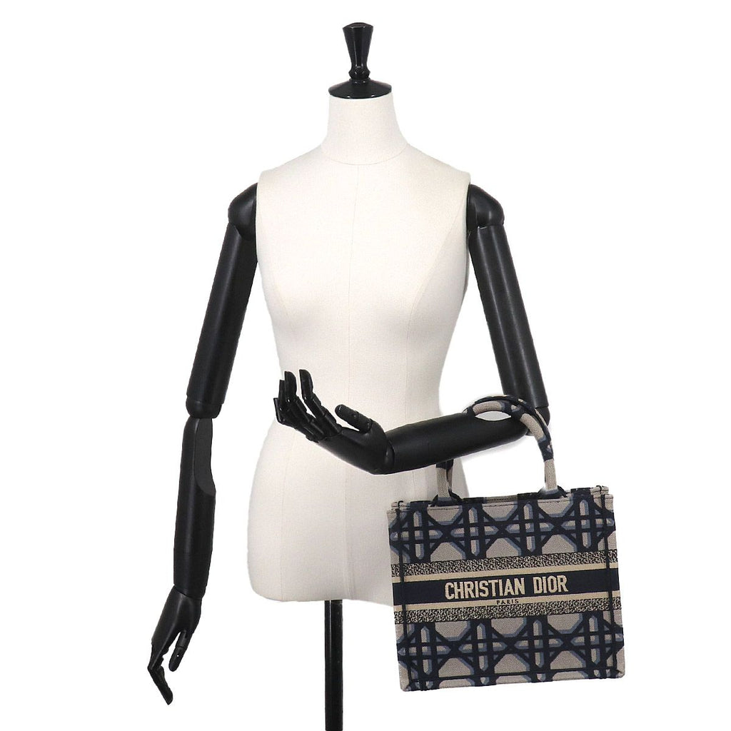 Dior Macro Cannage Book Tote Small Canvas — view 9
