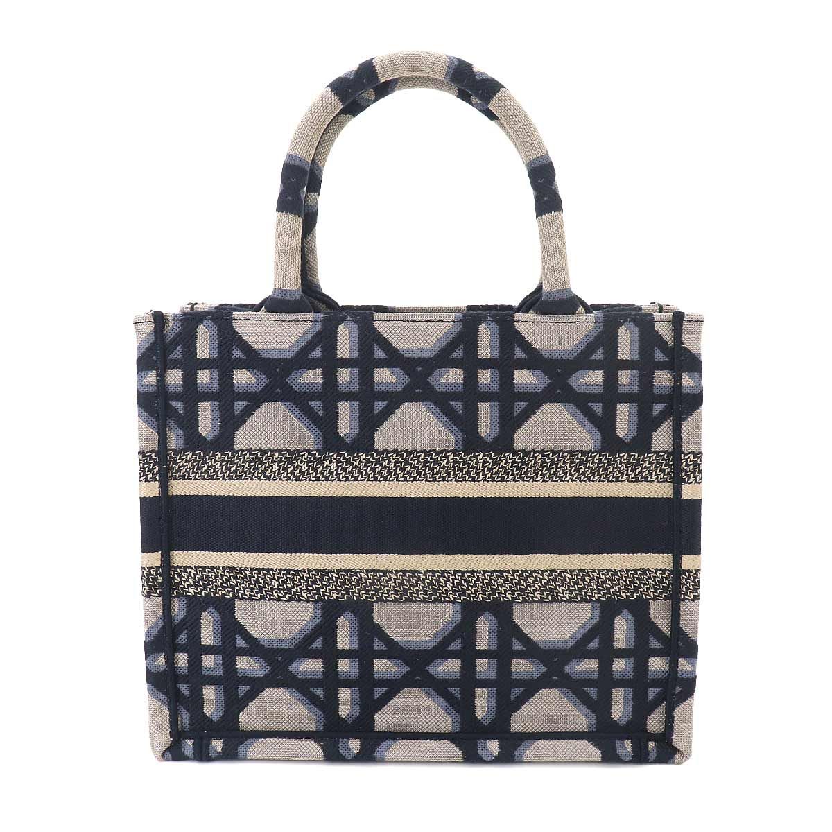 Dior Macro Cannage Book Tote Small Canvas — view 2