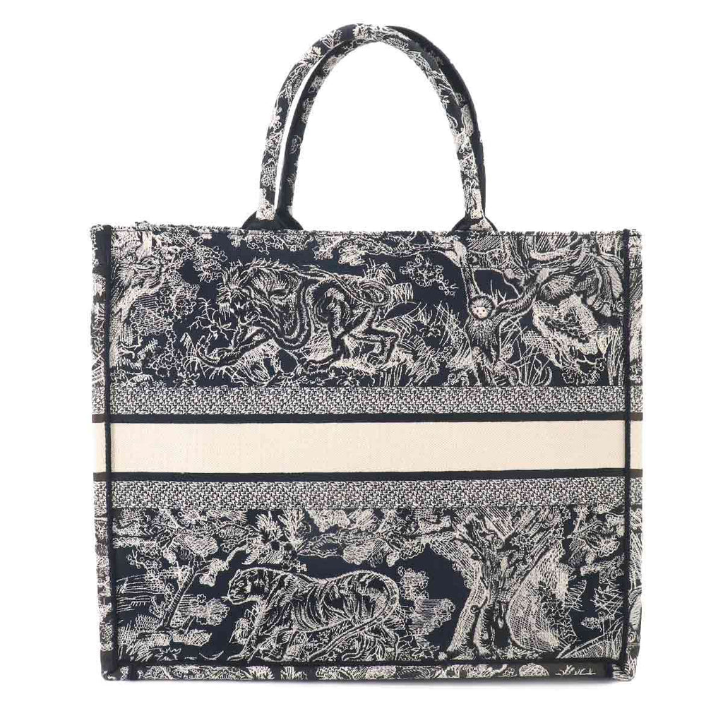 Dior Reverse Toile de Jouy Book Tote Large Navy — view 2