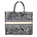 Dior Reverse Toile de Jouy Book Tote Large Navy — view 2