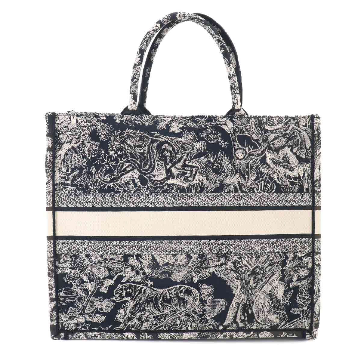 Dior Reverse Toile de Jouy Book Tote Large Navy — view 2