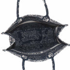 Dior Reverse Toile de Jouy Book Tote Large Navy — view 6