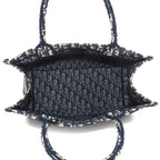 Dior Oblique Book Tote Canvas Navy — view 7