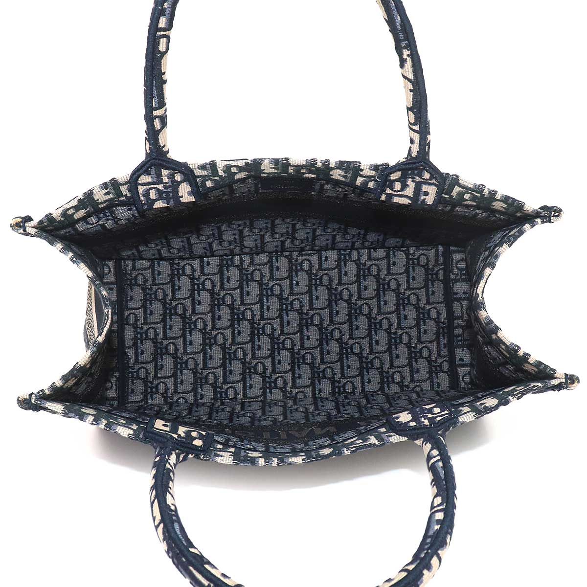 Dior Oblique Book Tote Canvas Navy — view 7