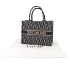 Dior Oblique Book Tote Canvas Navy — view 2