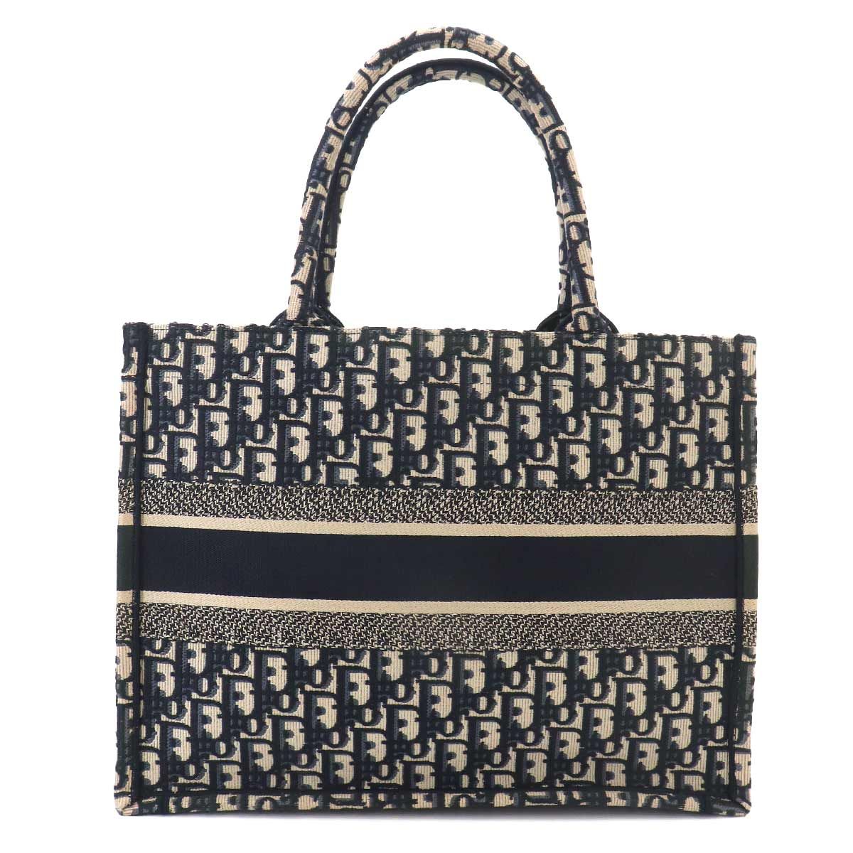 Dior Oblique Book Tote Canvas Navy — view 3