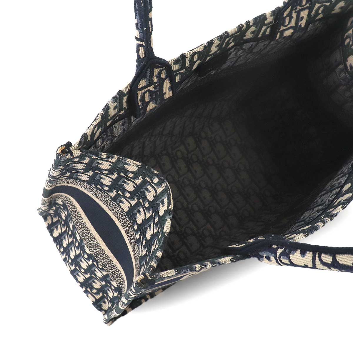 Dior Oblique Book Tote Canvas Navy — view 9