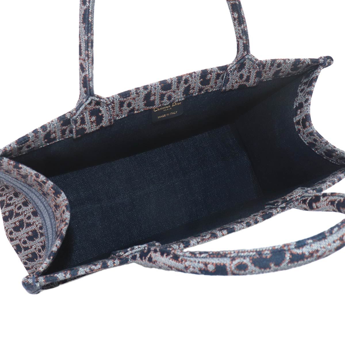 Dior Oblique Book Tote Denim Navy — view 7