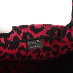 Dior Book Tote Leopard Canvas Pink Black — view 7