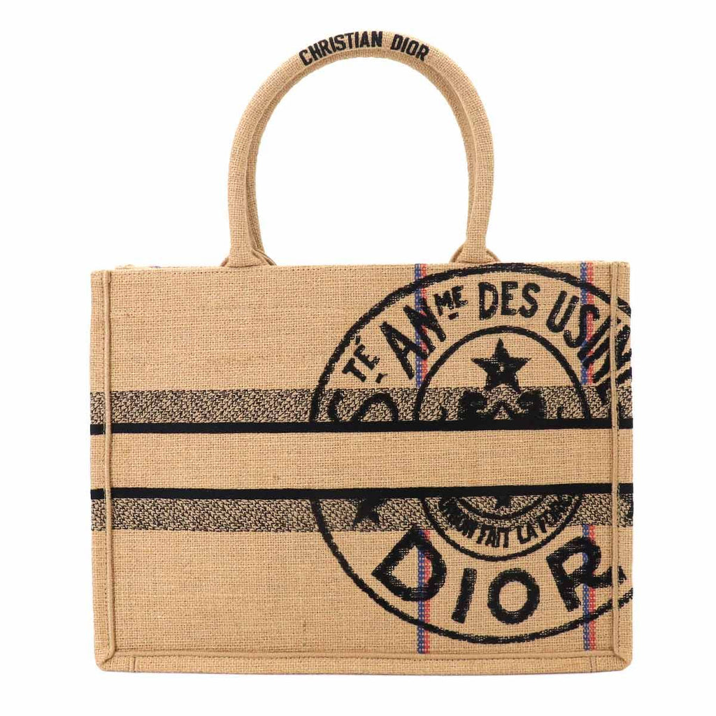 Dior Union Motif Book Tote Jute — view 2