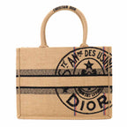 Dior Union Motif Book Tote Jute — view 2