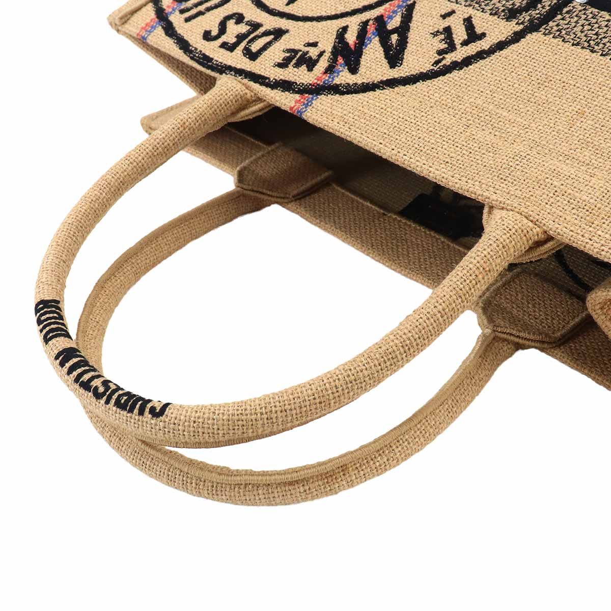 Dior Union Motif Book Tote Jute — view 5