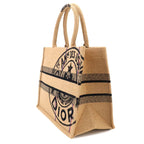 Dior Union Motif Book Tote Jute — view 3