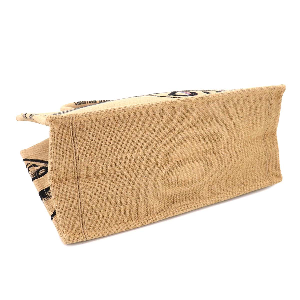 Dior Union Motif Book Tote Jute — view 4