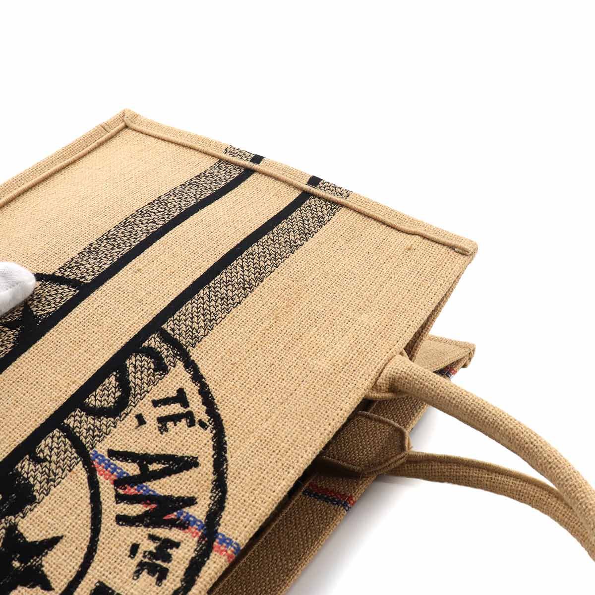 Dior Union Motif Book Tote Jute — view 8