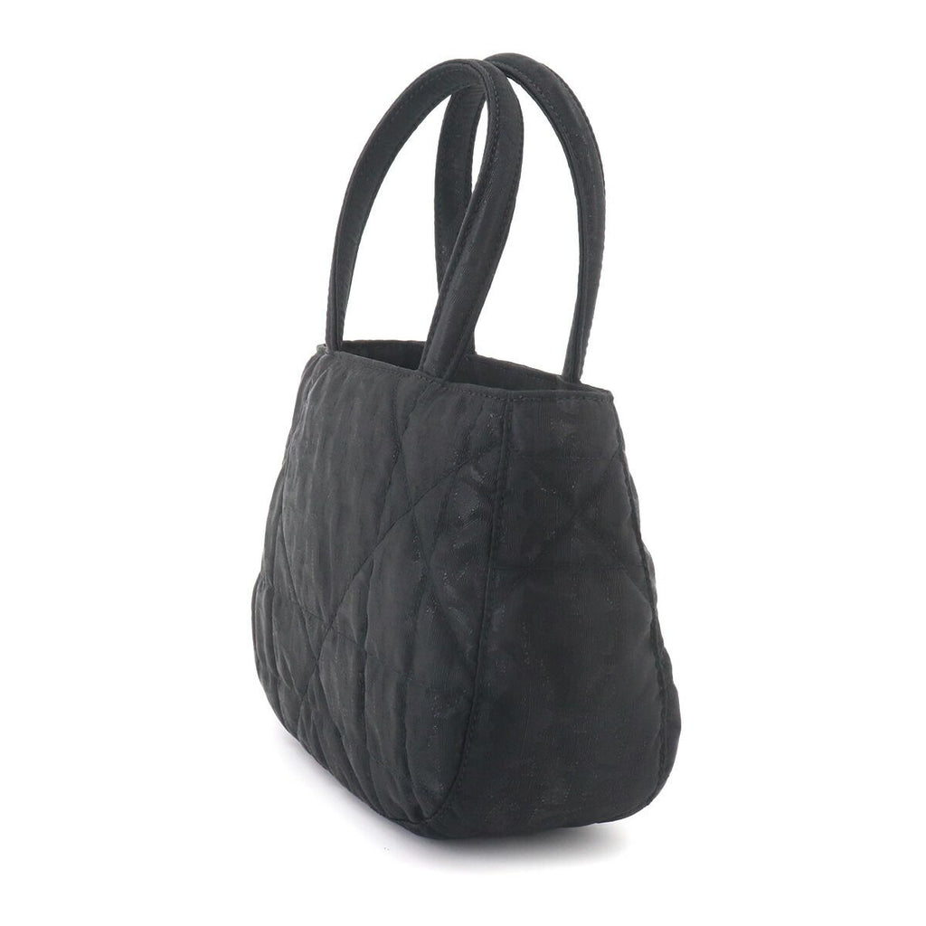 Dior Trotter Mini Hand Bag Nylon Leather Black Silver — view 4
