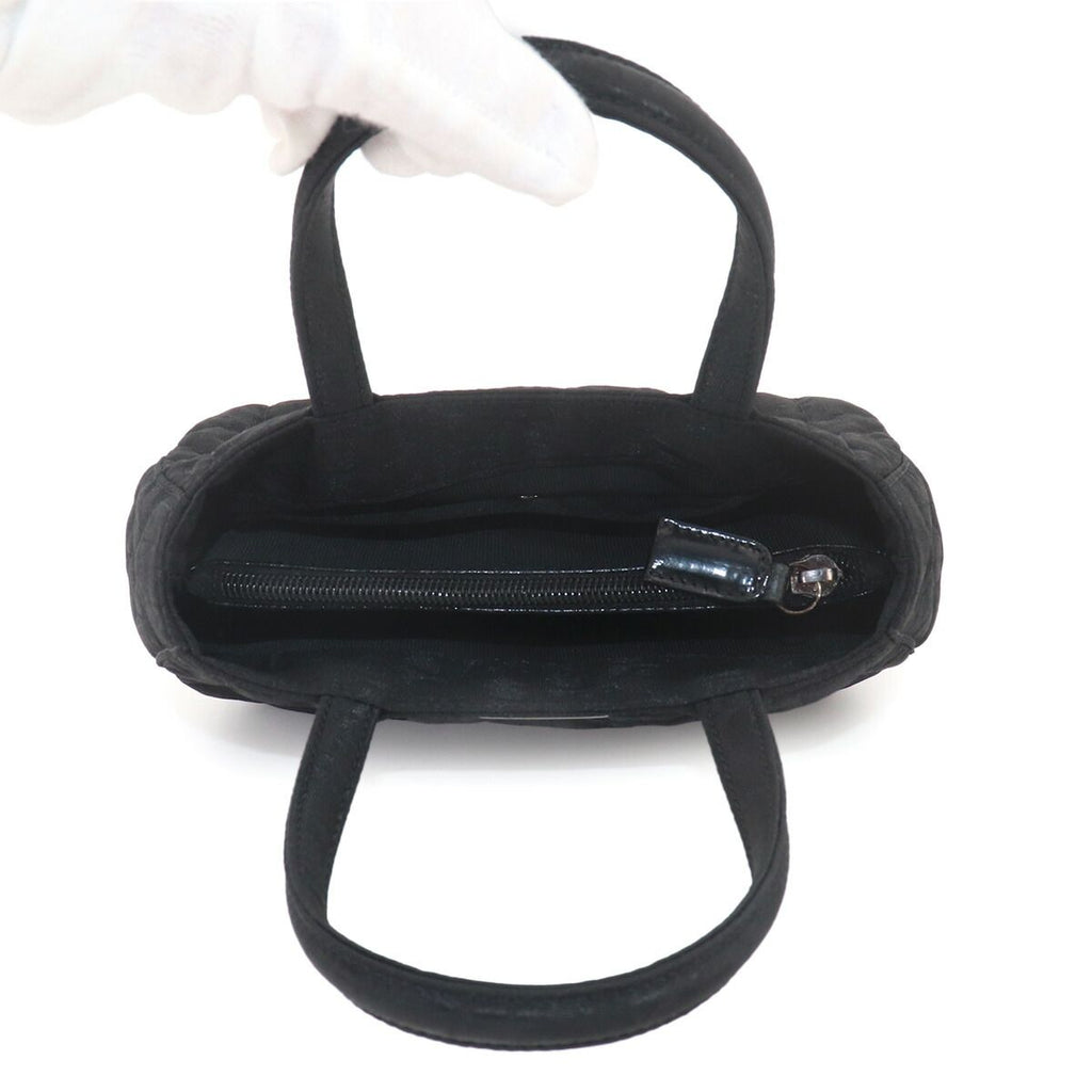 Dior Trotter Mini Hand Bag Nylon Leather Black Silver — view 7