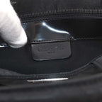 Dior Trotter Mini Hand Bag Nylon Leather Black Silver — view 8