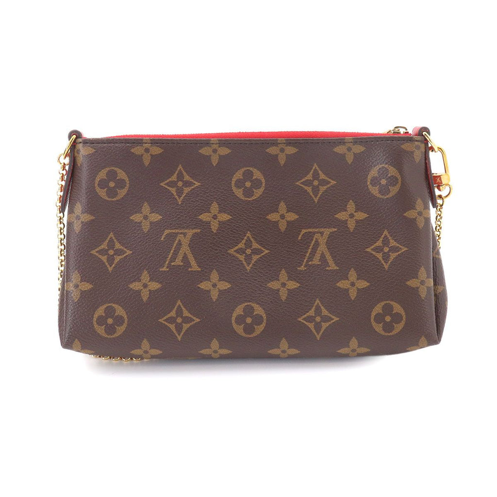 Louis Vuitton Monogram Pallas Clutch Chain Shoulder Bag Brown Cerise — view 3