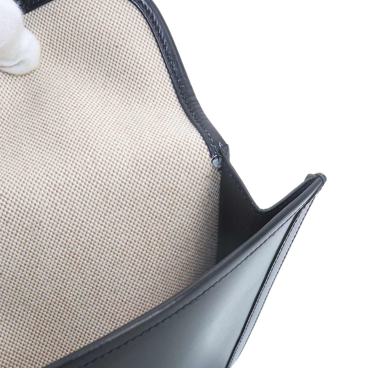 Hermes Jige PM Clutch Box Calf Black — view 9