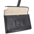 Hermes Jige PM Clutch Box Calf Black — view 6