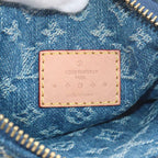 Louis Vuitton LV Remix Pochette Fairfax Shoulder Bag Monogram Denim Blue — view 8