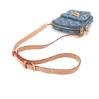 Louis Vuitton LV Remix Pochette Fairfax Shoulder Bag Monogram Denim Blue — view 6