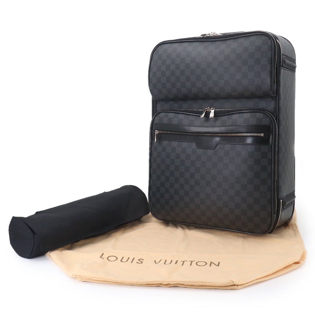 Louis Vuitton Damier Graphite Pegase Business 55 Carry Bag Suitcase Black — view 2