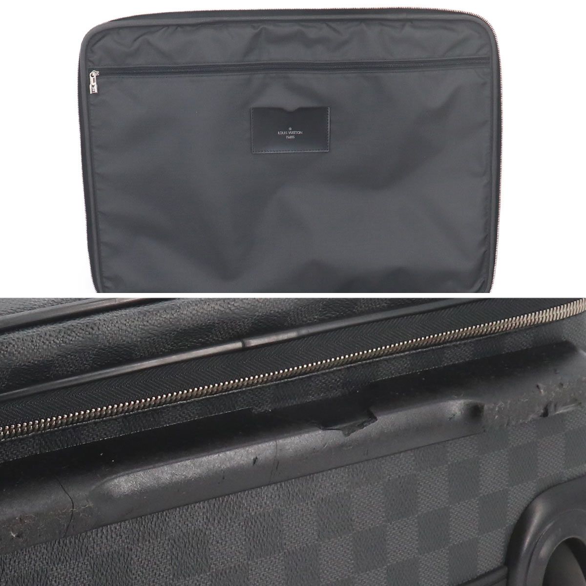 Louis Vuitton Damier Graphite Pegase Business 55 Carry Bag Suitcase Black — view 8