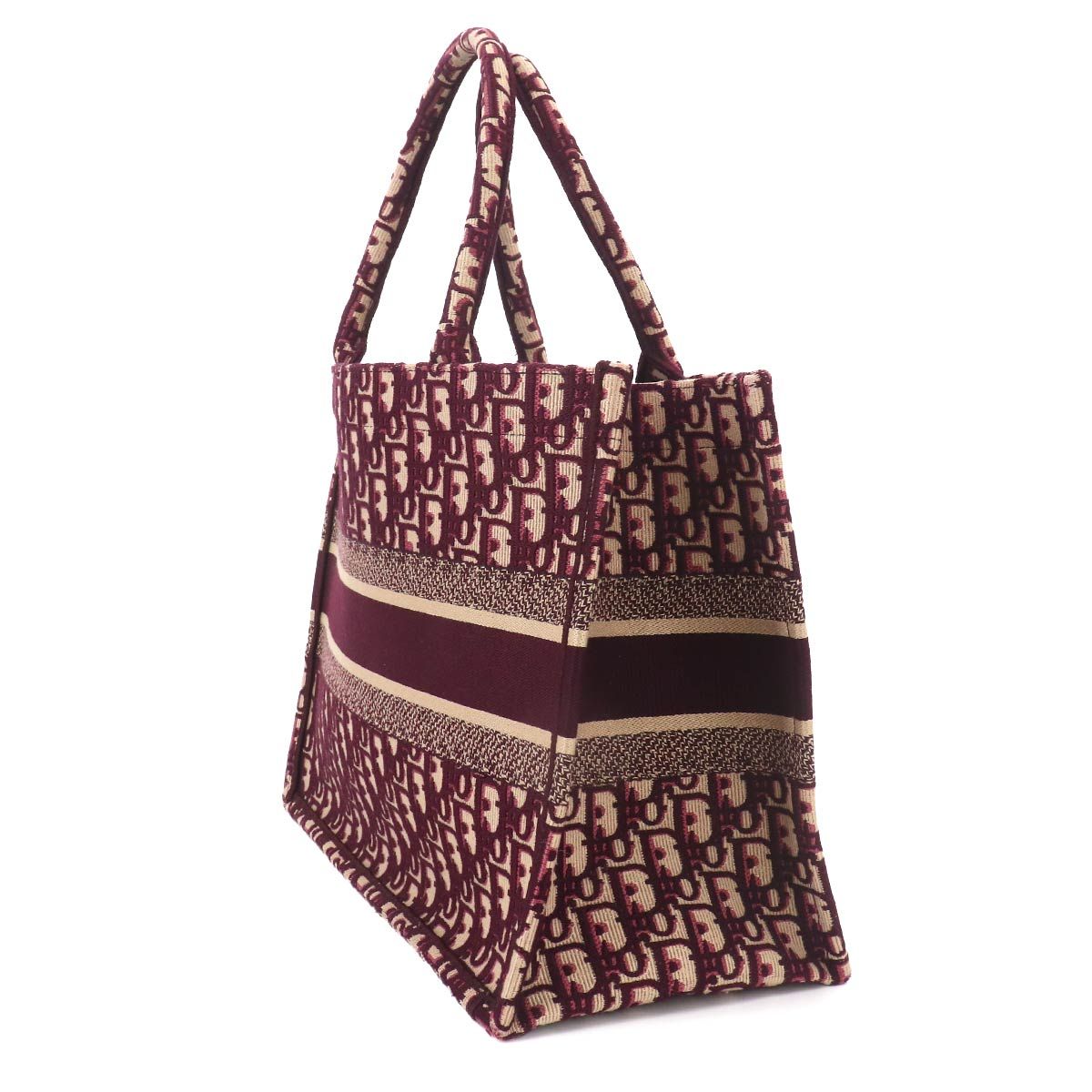 Dior Oblique Book Tote Canvas Bordeaux — view 4