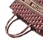 Dior Oblique Book Tote Canvas Bordeaux — view 6