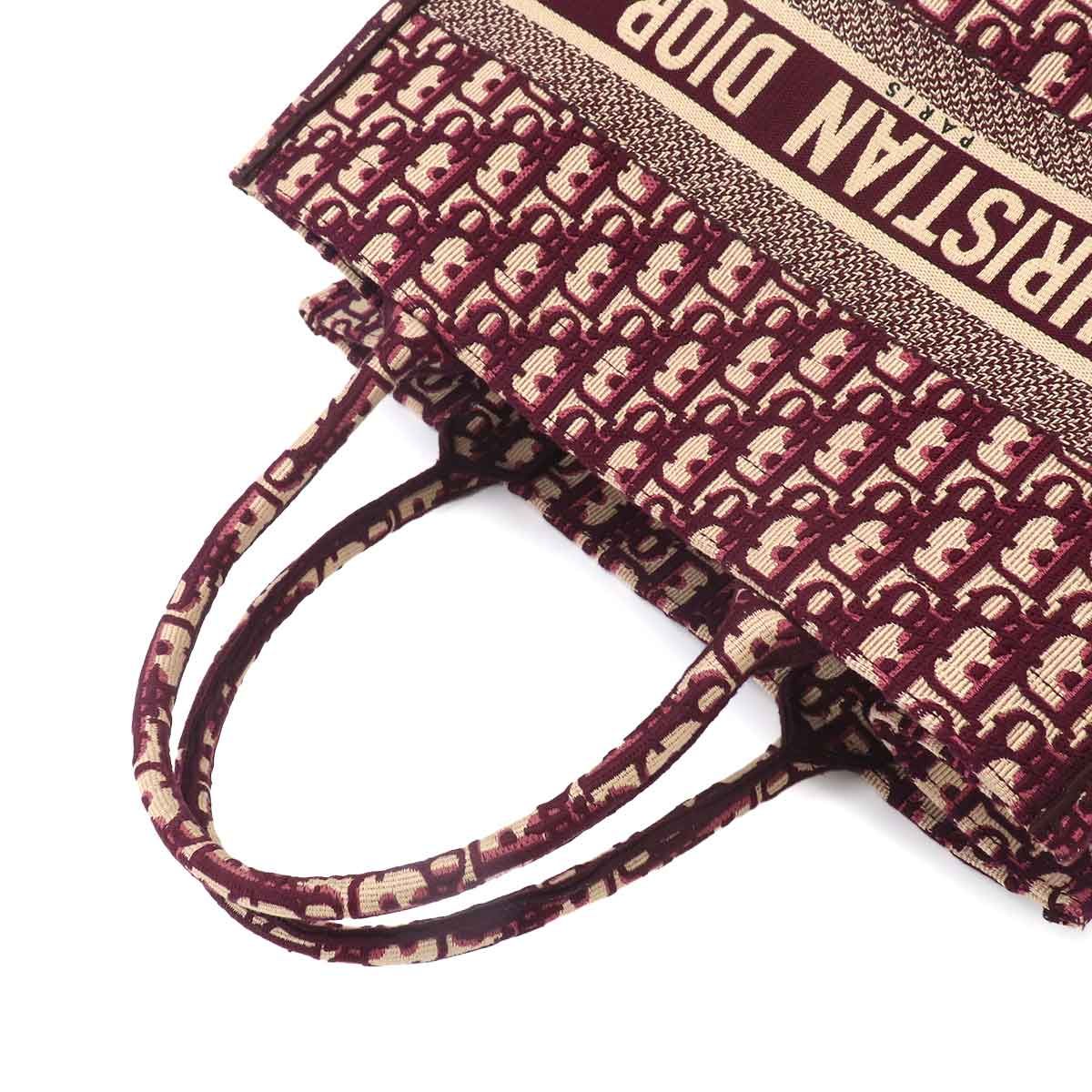 Dior Oblique Book Tote Canvas Bordeaux — view 6