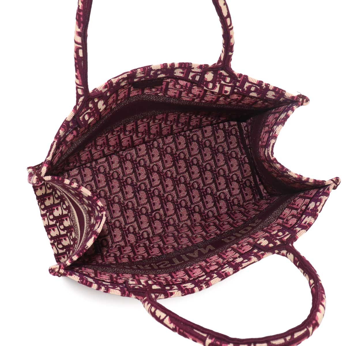 Dior Oblique Book Tote Canvas Bordeaux — view 7