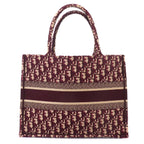 Dior Oblique Book Tote Canvas Bordeaux — view 3