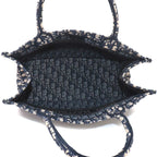 Dior Oblique Book Tote Canvas Navy — view 7